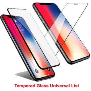 Screen Protector, Tempered Glass Universal List